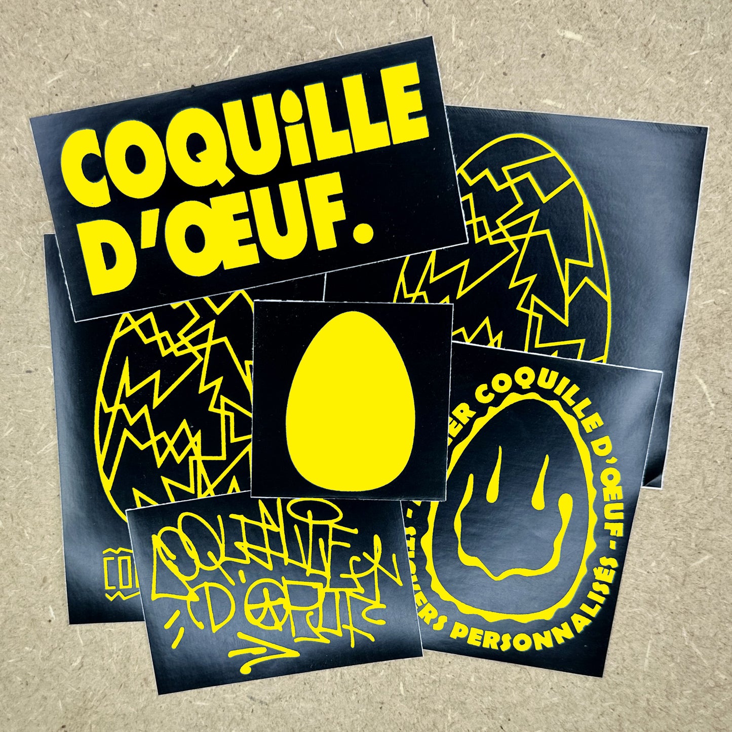 Stickers blancs personnalisés 2 couleurs